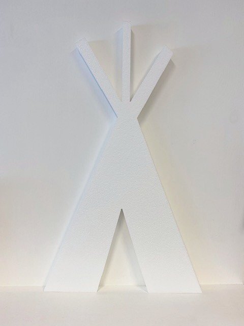 Styropor Tipi Tent, 60 x 37 x 3 cm