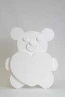 Bear with heart XL