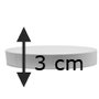 Taart Rond 3 cm