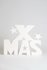 X-MAS tekst breedte 35 cm, dikte 3 cm_